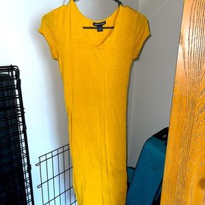 Rich Yellow Mid Dress ✨